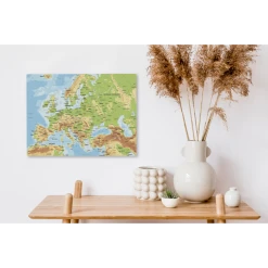 MuchoWow Tableau Sur Toile Carte - Europe - Pays Decoration Murale 40x30 Cm -Dekliktableau Magasin tableau sur toile carte europe pays decoration murale 40x30 cm 12468374 33273012 1140x1140