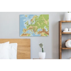 MuchoWow Tableau Sur Toile Carte - Europe - Pays Decoration Murale 40x30 Cm -Dekliktableau Magasin tableau sur toile carte europe pays decoration murale 40x30 cm 12468374 33273016 1140x1140