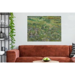 MuchoWow Tableau Sur Toile Champ D'herbe Avec Des Fleurs Et Des Papillons - Vin... -Dekliktableau Magasin tableau sur toile champ dherbe avec des fleurs et des papillons vincent van gogh decoration murale 120x90 cm 12463968 33259362 1140x1140