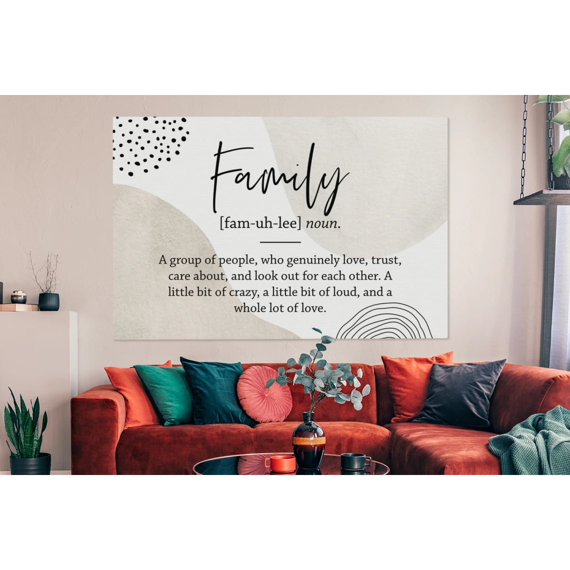 MuchoWow Tableau Sur Toile Dictionnaire - Famille - Citation Decoration Murale ... 2 MuchoWow Tableau Sur Toile Dictionnaire - Famille - Citation Decoration Murale ... – Image 2