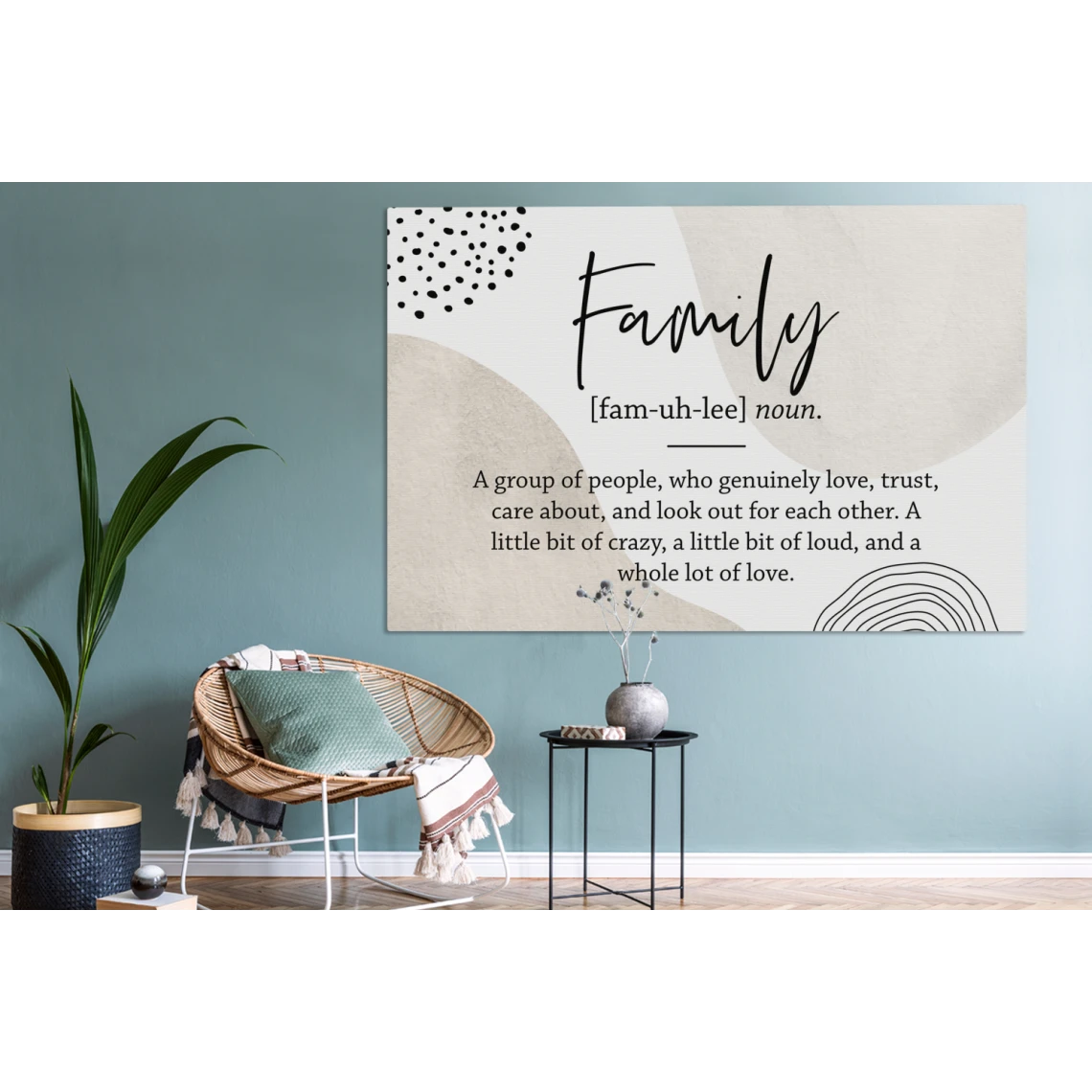 MuchoWow Tableau Sur Toile Dictionnaire - Famille - Citation Decoration Murale ... 4 MuchoWow Tableau Sur Toile Dictionnaire - Famille - Citation Decoration Murale ... – Image 4