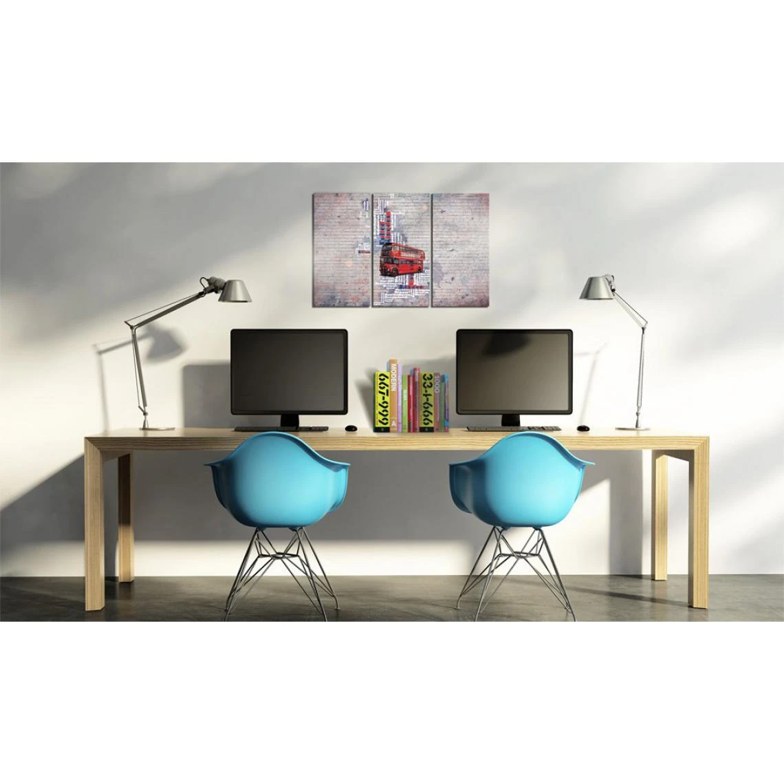 Decoshop26 Tableau Sur Toile En 3 Panneaux Décoration Murale Image Imprimée Cad... – Image 2