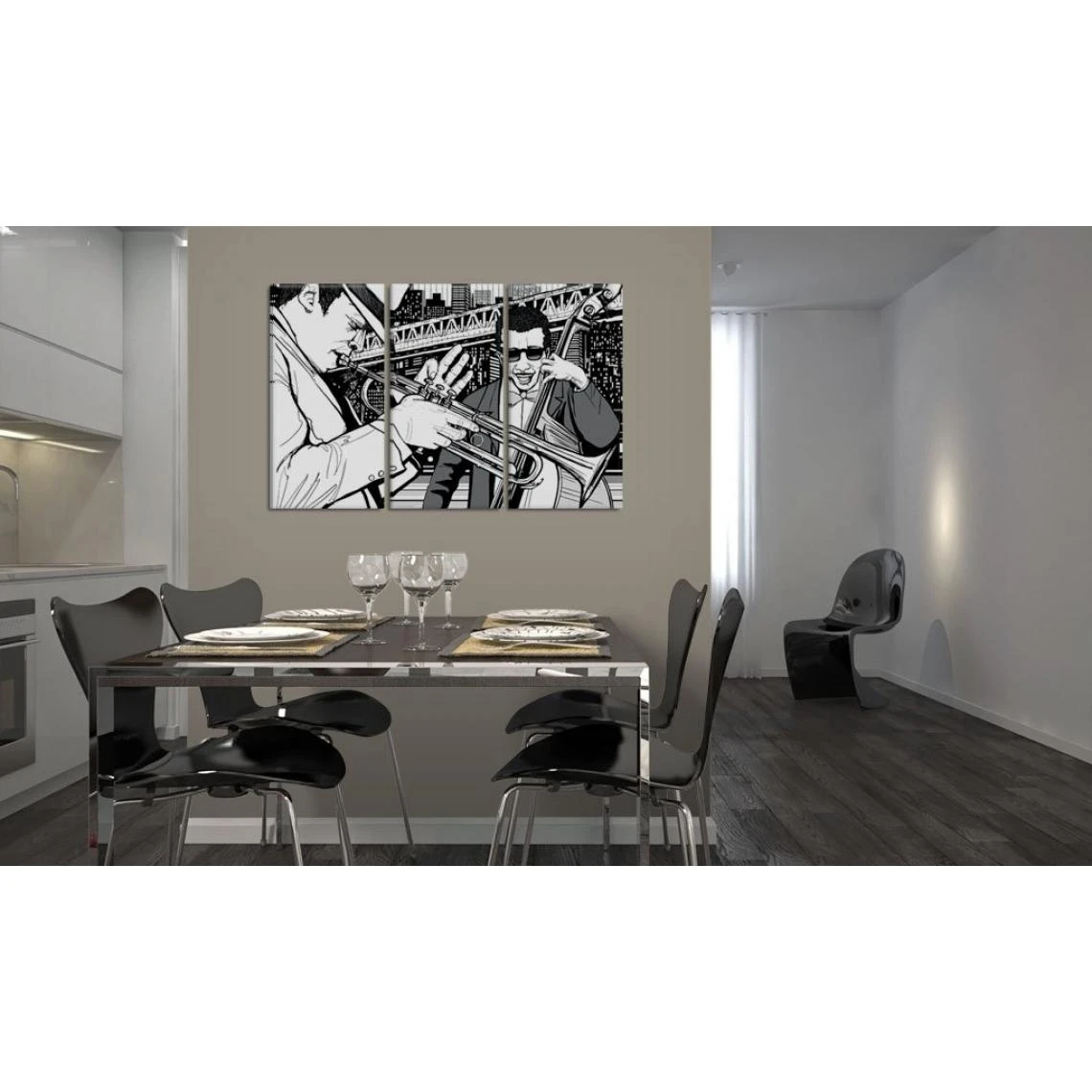 Decoshop26 Tableau Sur Toile En 3 Panneaux Décoration Murale Image Imprimée Cad... 2 Decoshop26 Tableau Sur Toile En 3 Panneaux Décoration Murale Image Imprimée Cad... – Image 2