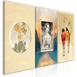 Decoshop26 Tableau Sur Toile En 4 Panneaux Décoration Murale Image Imprimée Cad...