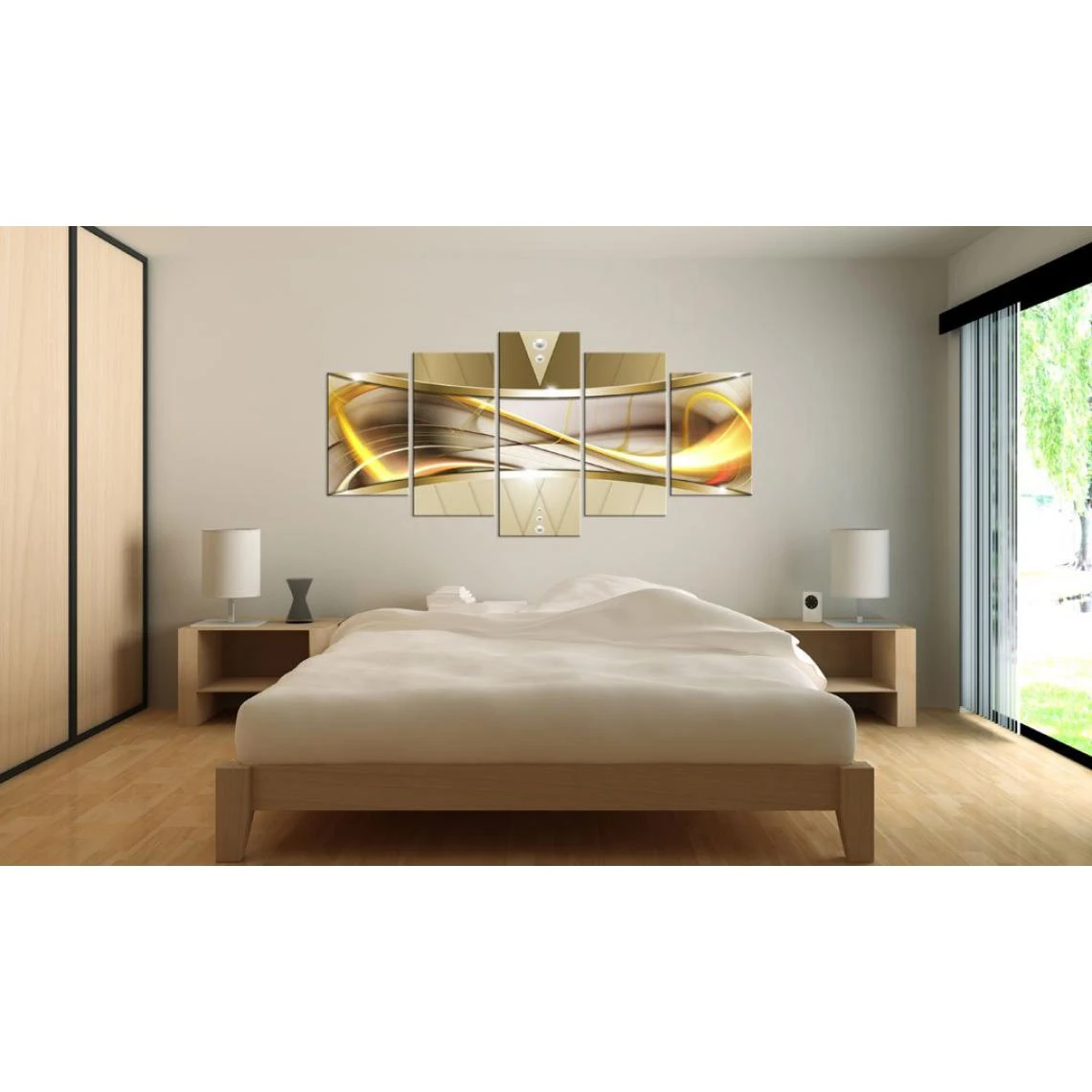 Decoshop26 Tableau Sur Toile En 5 Panneaux Décoration Murale Image Imprimée Cad... 2 Decoshop26 Tableau Sur Toile En 5 Panneaux Décoration Murale Image Imprimée Cad... – Image 2