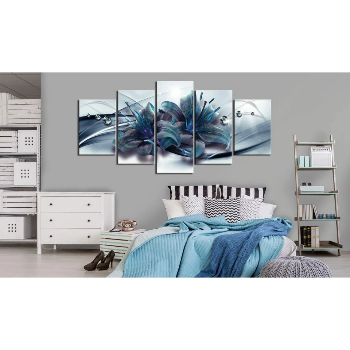 Decoshop26 Tableau Sur Toile En 5 Panneaux Décoration Murale Image Imprimée Cad... 2 Decoshop26 Tableau Sur Toile En 5 Panneaux Décoration Murale Image Imprimée Cad... – Image 2