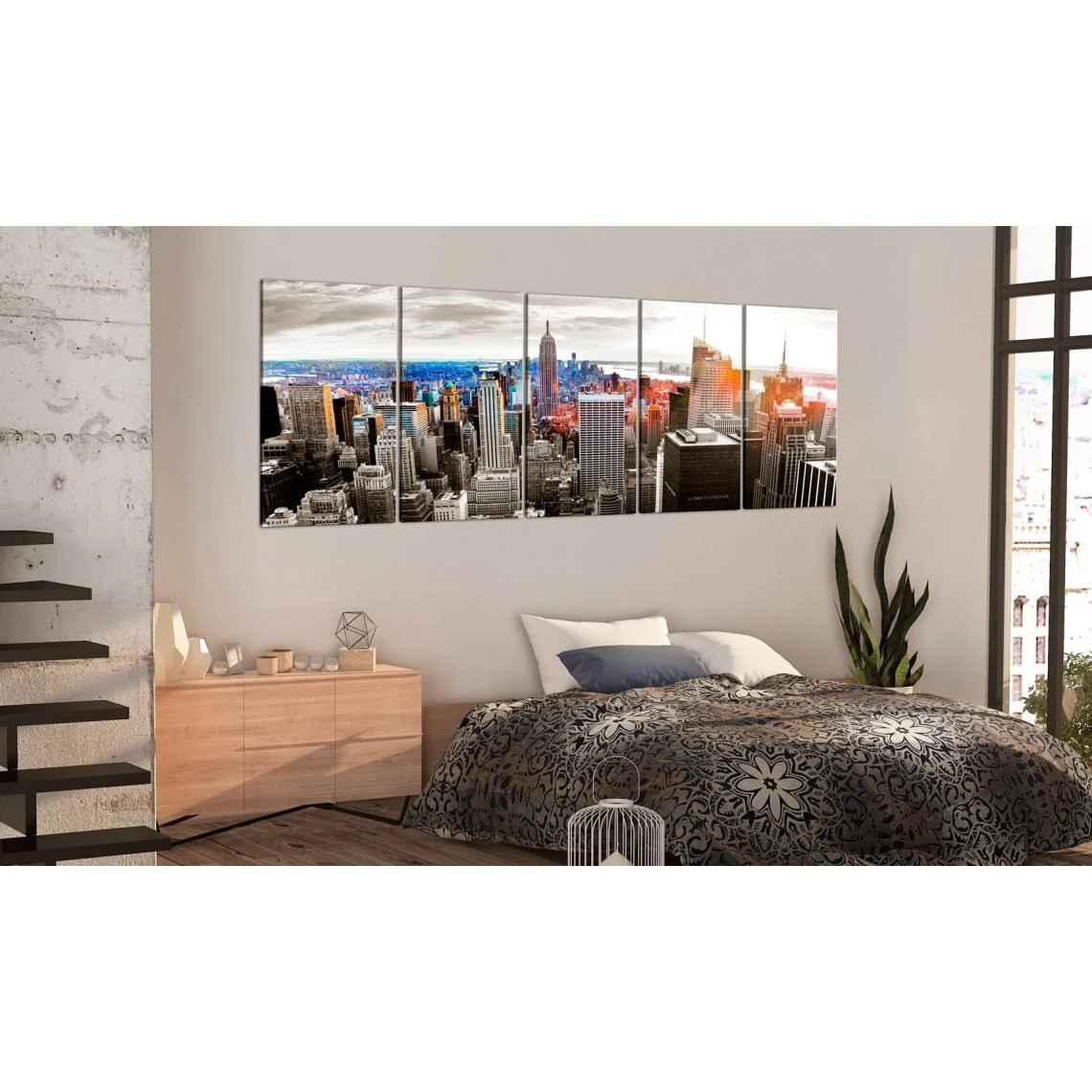 Decoshop26 Tableau Sur Toile En 5 Panneaux Décoration Murale Image Imprimée Cad... 2 Decoshop26 Tableau Sur Toile En 5 Panneaux Décoration Murale Image Imprimée Cad... – Image 2