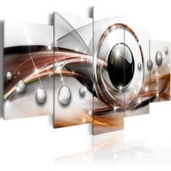 Decoshop26 Tableau Sur Toile En 5 Panneaux Décoration Murale Image Imprimée Cad...
