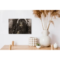 MuchoWow Tableau Sur Toile Femme - Robe Indienne - Or Decoration Murale 30x20 C... -Dekliktableau Magasin tableau sur toile femme robe indienne or decoration murale 30x20 cm 12472886 33286868 1140x1140