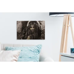 MuchoWow Tableau Sur Toile Femme - Robe Indienne - Or Decoration Murale 30x20 C... -Dekliktableau Magasin tableau sur toile femme robe indienne or decoration murale 30x20 cm 12472886 33286870 1140x1140