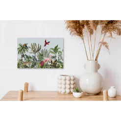 MuchoWow Tableau Sur Toile Jungle - Flamant - Singe Decoration Murale 30x20 Cm -Dekliktableau Magasin tableau sur toile jungle flamant singe decoration murale 30x20 cm 12441388 33191046 1140x1140