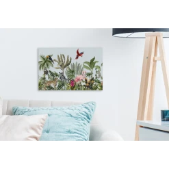 MuchoWow Tableau Sur Toile Jungle - Flamant - Singe Decoration Murale 30x20 Cm -Dekliktableau Magasin tableau sur toile jungle flamant singe decoration murale 30x20 cm 12441388 33191048 1140x1140