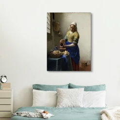 MuchoWow Tableau Sur Toile La Laitière - Johannes Vermeer Decoration Murale 12... -Dekliktableau Magasin tableau sur toile la laitiere johannes vermeer decoration murale 120x160 cm 12453920 33229050 1140x1140