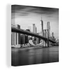 MuchoWow Tableau Sur Toile Le Pont De Brooklyn Et La Ligne D'horizon De New Yor...