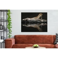 MuchoWow Tableau Sur Toile Léopard - Eau - Forêt Decoration Murale 120x90 Cm -Dekliktableau Magasin tableau sur toile leopard eau foret decoration murale 120x90 cm 12480046 33309250 1140x1140