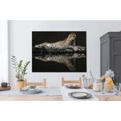 MuchoWow Tableau Sur Toile Léopard - Eau - Forêt Decoration Murale 120x90 Cm -Dekliktableau Magasin tableau sur toile leopard eau foret decoration murale 120x90 cm 12480046 33309252 1140x1140