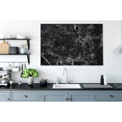 MuchoWow Tableau Sur Toile Marbre - Motifs - Noir - Blanc Decoration Murale 140... -Dekliktableau Magasin tableau sur toile marbre motifs noir blanc decoration murale 140x90 cm 12442138 33193402 1140x1140