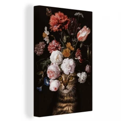 MuchoWow Tableau Sur Toile Nature Morte Avec Des Fleurs - Jan Davidsz De Heem -...