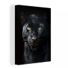 MuchoWow Tableau Sur Toile Panthère - Noir - Jaune Decoration Murale 60x80 Cm