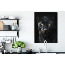 MuchoWow Tableau Sur Toile Panthère - Noir - Jaune Decoration Murale 60x80 Cm -Dekliktableau Magasin tableau sur toile panthere noir jaune decoration murale 60x80 cm 12473424 33288546 1140x1140