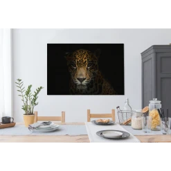 MuchoWow Tableau Sur Toile Panthère - Noir - Nuit Decoration Murale 120x80 Cm -Dekliktableau Magasin tableau sur toile panthere noir nuit decoration murale 120x80 cm 12454208 33229872 1140x1140