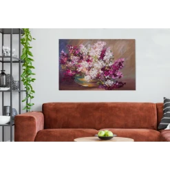 MuchoWow Tableau Sur Toile Peinture à L'huile - Lilas - Couleurs Decoration Mu... -Dekliktableau Magasin tableau sur toile peinture a lhuile lilas couleurs decoration murale 140x90 cm 12437828 33180004 1140x1140
