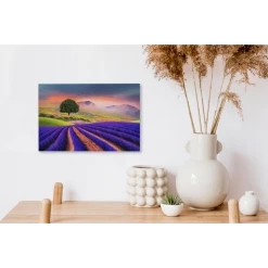 MuchoWow Tableau Sur Toile Peinture D'un Champ De Lavande Decoration Murale 30x... -Dekliktableau Magasin tableau sur toile peinture dun champ de lavande decoration murale 30x20 cm 12447866 33210698 1140x1140