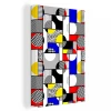 MuchoWow Tableau Sur Toile Peinture - Mondrian - Couleurs Decoration Murale 20x...