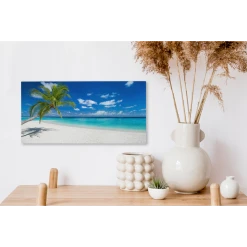 MuchoWow Tableau Sur Toile Plage - Mer - Palmier - Île Decoration Murale 40x20... -Dekliktableau Magasin tableau sur toile plage mer palmier le decoration murale 40x20 cm 12452656 33225282 1140x1140