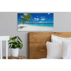 MuchoWow Tableau Sur Toile Plage - Mer - Palmier - Île Decoration Murale 40x20... -Dekliktableau Magasin tableau sur toile plage mer palmier le decoration murale 40x20 cm 12452656 33225286 1140x1140