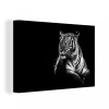 MuchoWow Tableau Sur Toile Tigre - Animaux - Noir - Blanc Decoration Murale 140...