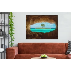 MuchoWow Tableau Sur Toile Tropical - Eau - Palmier Decoration Murale 120x90 Cm -Dekliktableau Magasin tableau sur toile tropical eau palmier decoration murale 120x90 cm 12459122 33244518 1140x1140