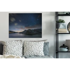 MuchoWow Tableau Sur Toile Une Pluie De Météorites Au-dessus Du Lac Decoratio... -Dekliktableau Magasin tableau sur toile une pluie de meteorites au dessus du lac decoration murale 80x60 cm 12464698 33261572 1140x1140