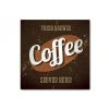 DECLIKTABLEAU Tableau Vintage Plaque Coffee Marron 60X60 Cm