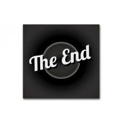 DECLIKTABLEAU Tableau Vintage The End 80X80 Cm