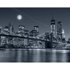 DECLIKTABLEAU Tableau Voyage NYC At Night 80x55