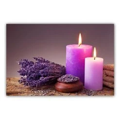 DECLIKTABLEAU Tableau Zen Bougie Et Lavande L.80 X H.55 Cm