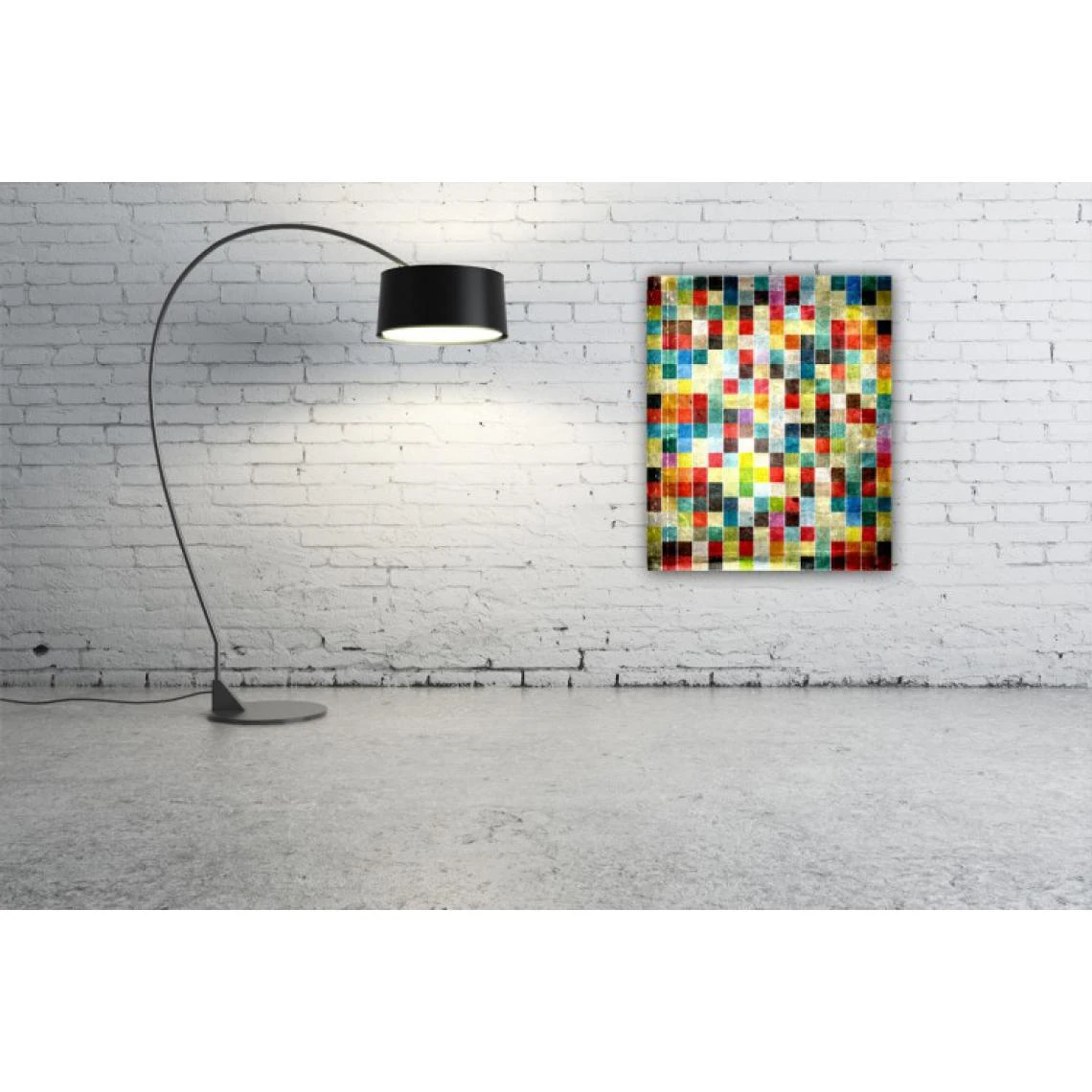 DECLIKTABLEAU Tableau Abstrait Multicolore Pi X El L.55 X H.80 Cm 2 DECLIKTABLEAU Tableau Abstrait Multicolore Pi X El L.55 X H.80 Cm – Image 2