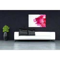 DECLIKTABLEAU Tableau Abstrait Courant D'Air Rose L.80 X H.55 Cm -Dekliktableau Magasin tableaux abstraits rose tableaux design 12501 1140x1140 1