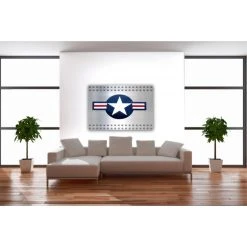 DECLIKTABLEAU Tableau Aviateur Plaque L.80 X H.55 Cm -Dekliktableau Magasin tableaux atelier et aviator bleu argente tableaux design 13695 1140x1140 1