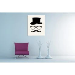 DECLIKTABLEAU Tableau Gentleman Moustache L.55 X H.80 Cm -Dekliktableau Magasin tableaux baroques bicolore tableaux design 11453 1140x1140 1