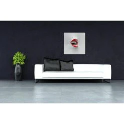 DECLIKTABLEAU Tableau Pop Bouche Ouverte 3D 80X80 Cm -Dekliktableau Magasin tableaux bouches rouge tableaux design 11539 1140x1140 1