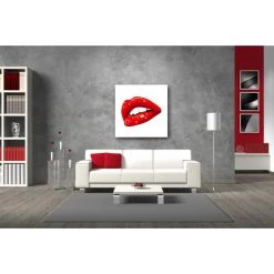 DECLIKTABLEAU Tableau Pop Bouche Rouge Lady 80X80 Cm 5 DECLIKTABLEAU Tableau Pop Bouche Rouge Lady 80X80 Cm -Dekliktableau Magasin tableaux bouches rouge tableaux design 11611 1140x1140 1