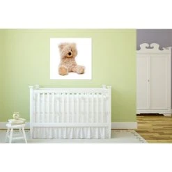DECLIKTABLEAU Tableau Enfant Ourson Timide 50X50 Cm -Dekliktableau Magasin tableaux enfants marron tableaux design 12441 1140x1140 1