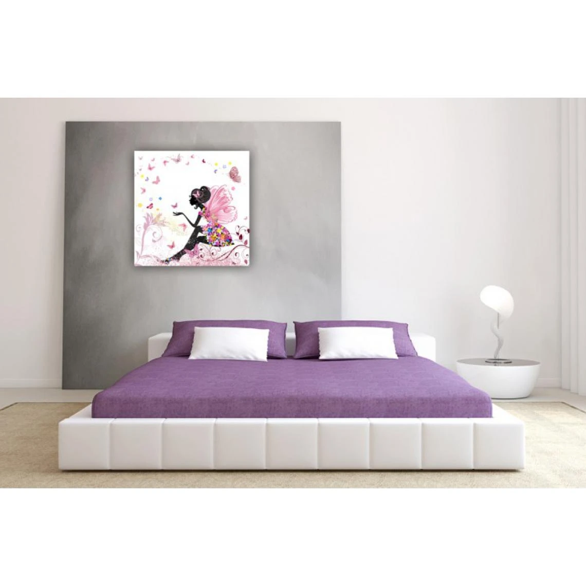 DECLIKTABLEAU Tableau Enfant Fée 50X50 Cm ONIRIA 2 DECLIKTABLEAU Tableau Enfant Fée 50X50 Cm ONIRIA – Image 2