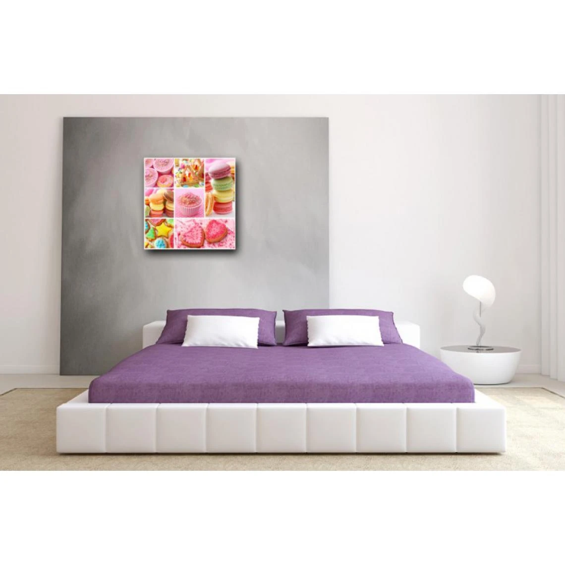 DECLIKTABLEAU Tableau Gourmand Multicolore Cupcakes 80X80 Cm 3 DECLIKTABLEAU Tableau Gourmand Multicolore Cupcakes 80X80 Cm – Image 3