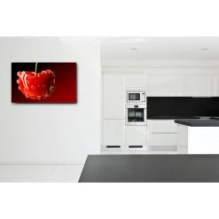 DECLIKTABLEAU Tableau Gourmand Cerise Mouillée L.80 X H.55 Cm -Dekliktableau Magasin tableaux gourmands rouge tableaux design 12261 1140x1140 1