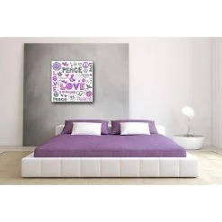 DECLIKTABLEAU Tableau Pop Ton Violet Hippie 50X50 Cm -Dekliktableau Magasin tableaux pop art violet tableaux design 11205 1140x1140 1