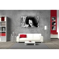 DECLIKTABLEAU Tableau Rock Chanteuse Afro L.80 X 40 Cm -Dekliktableau Magasin tableaux rocknroll blancnoir tableaux design 13697 1140x1140 1