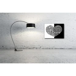 DECLIKTABLEAU Tableau Romantique Noir Et Blanc Artist 80X80 Cm -Dekliktableau Magasin tableaux romantiques bicolore tableaux design 11175 1140x1140 1